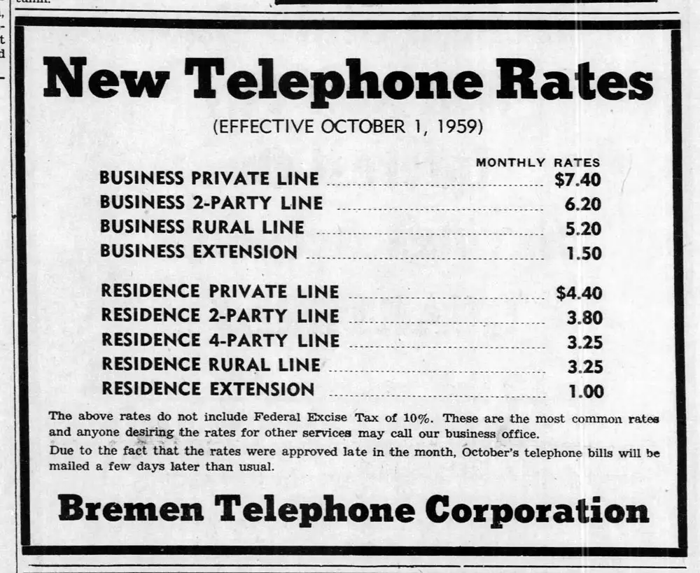 Telephone Rates